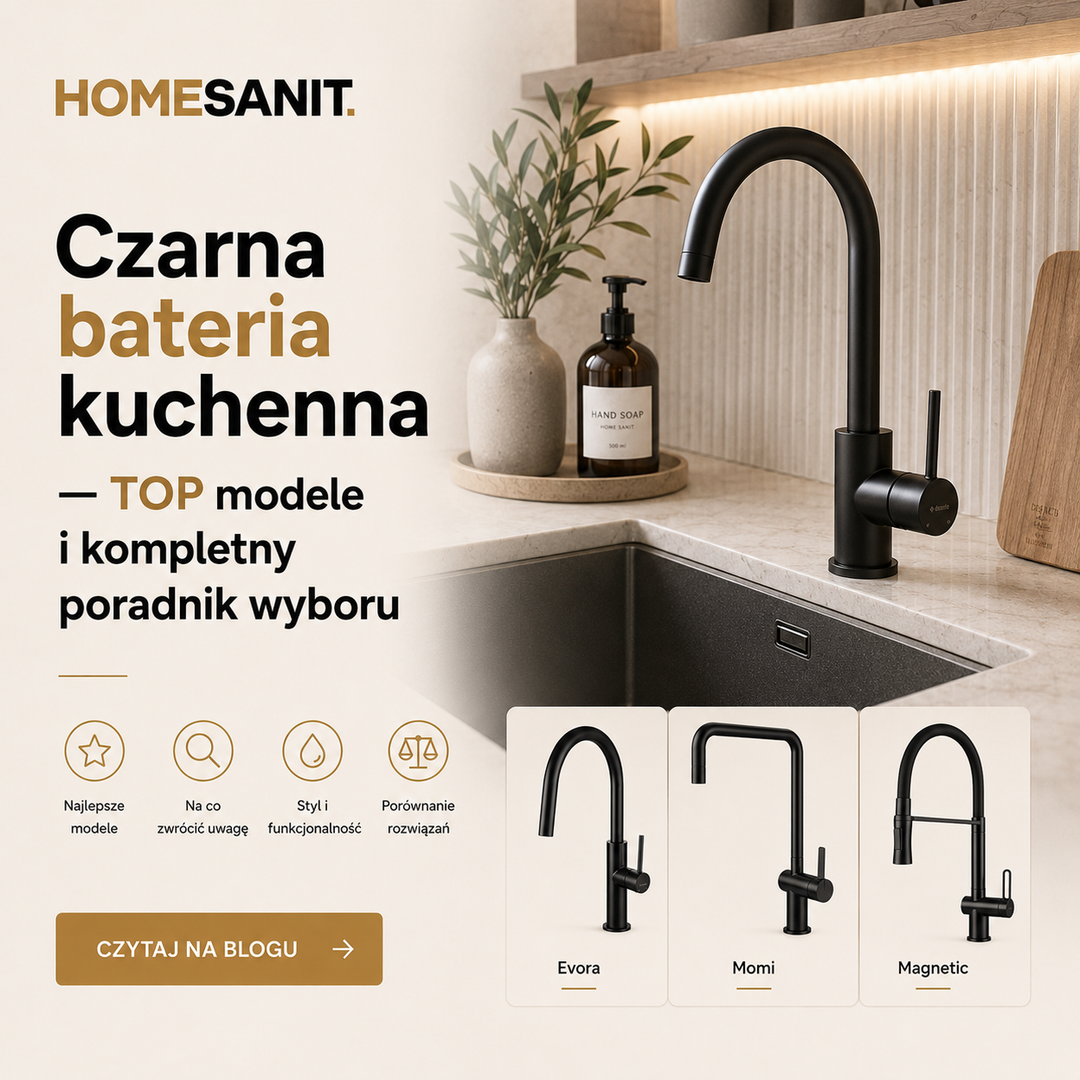 Czarna bateria kuchenna — TOP modele i kompletny poradnik wyboru (2026)