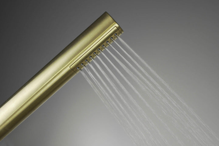 Deszczownica z baterią prysznicową Silia Złoty Szczotkowany