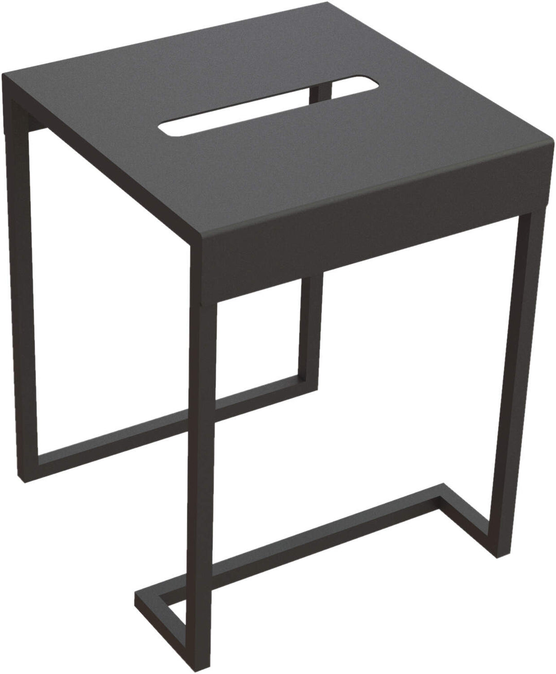 Taboret - stolik łazienkowy Mokko Czarny Mat