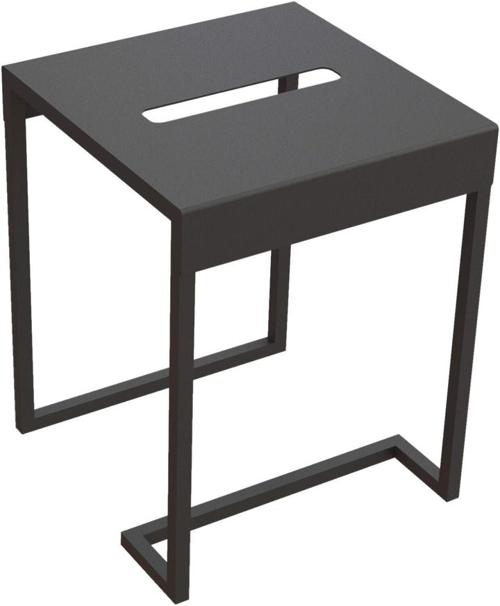 Taboret - stolik łazienkowy Mokko Czarny Mat