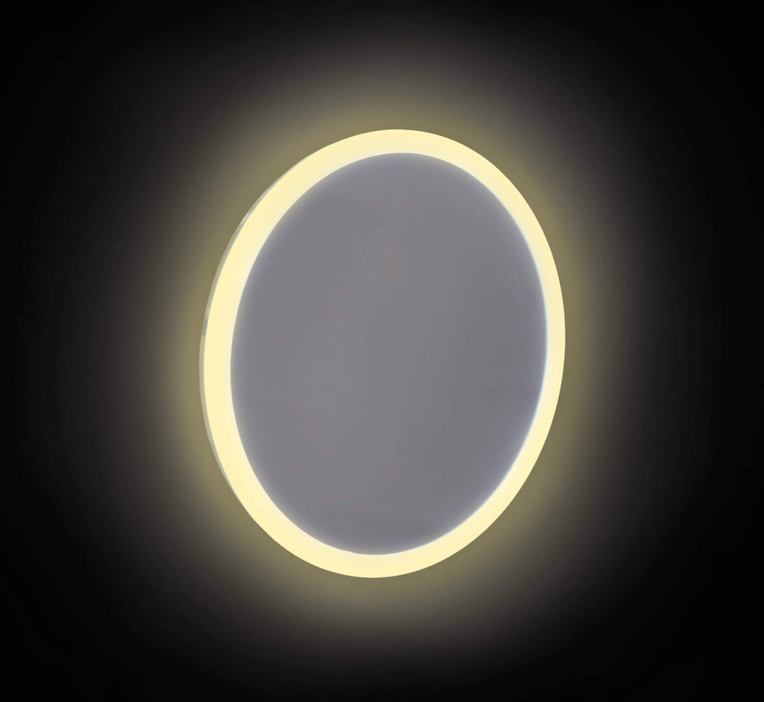 Lusterko kosmetyczne magnetyczne - podświetlenie LED Round Chrom