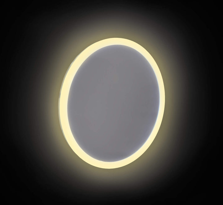 Lusterko kosmetyczne magnetyczne - podświetlenie LED Round Chrom