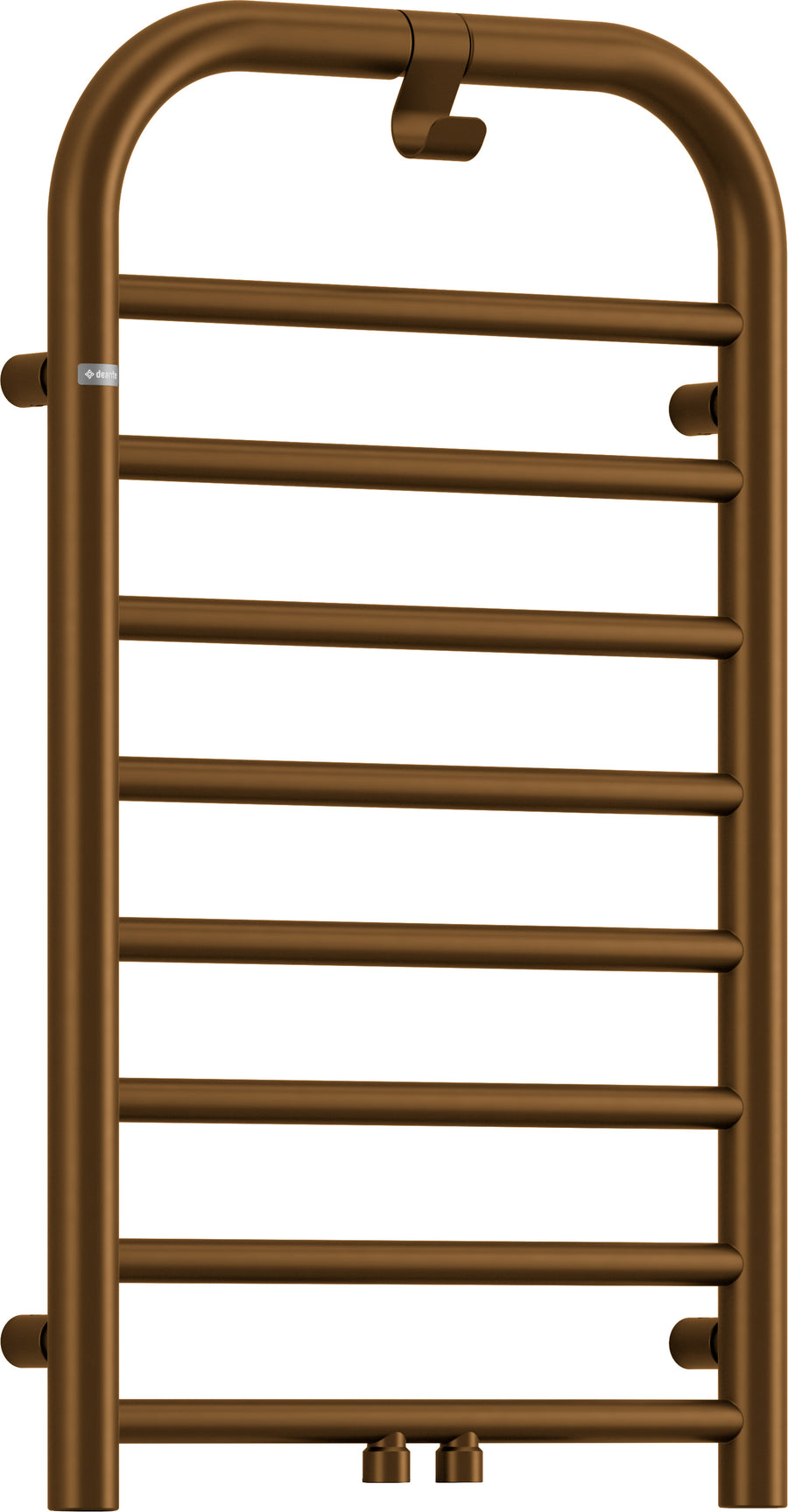 Grzejnik łazienkowy - wysokość 85 cm Silia Brązowy mat