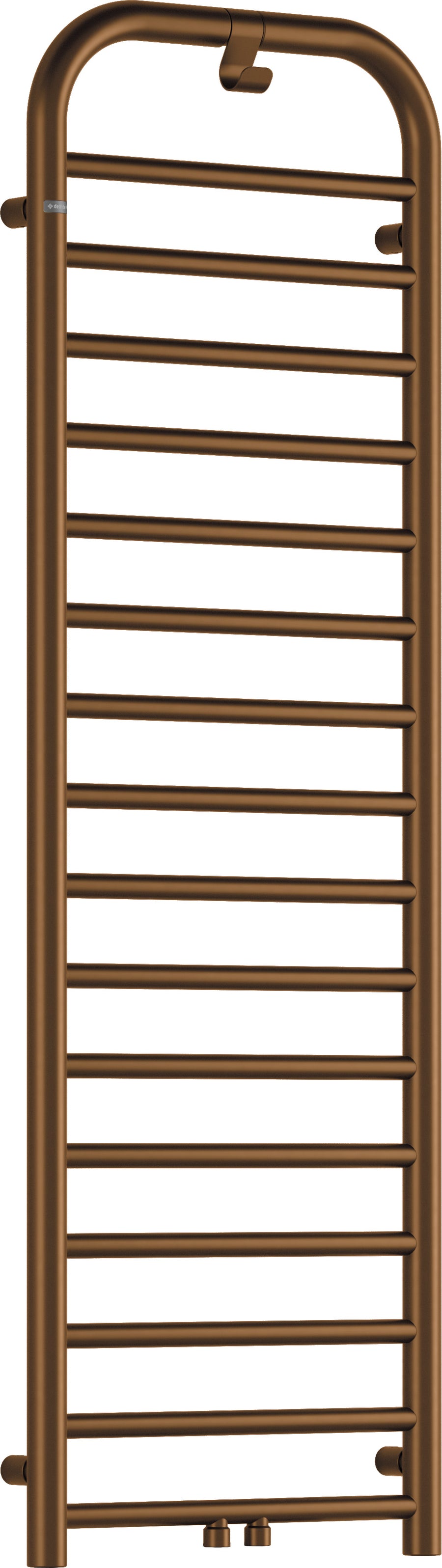 Grzejnik łazienkowy - wysokość 157 cm Silia Brązowy mat