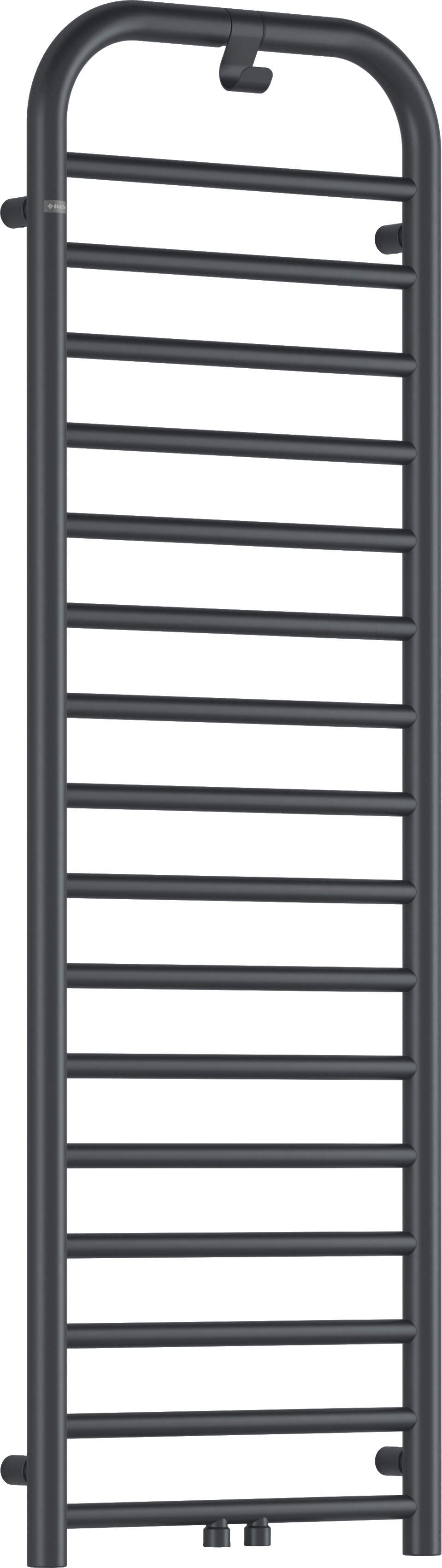 Grzejnik łazienkowy - wysokość 157 cm Silia Grafitowy Mat