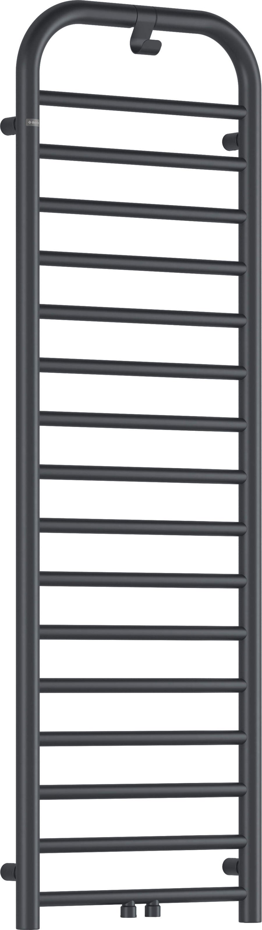 Grzejnik łazienkowy - wysokość 157 cm Silia Grafitowy Mat