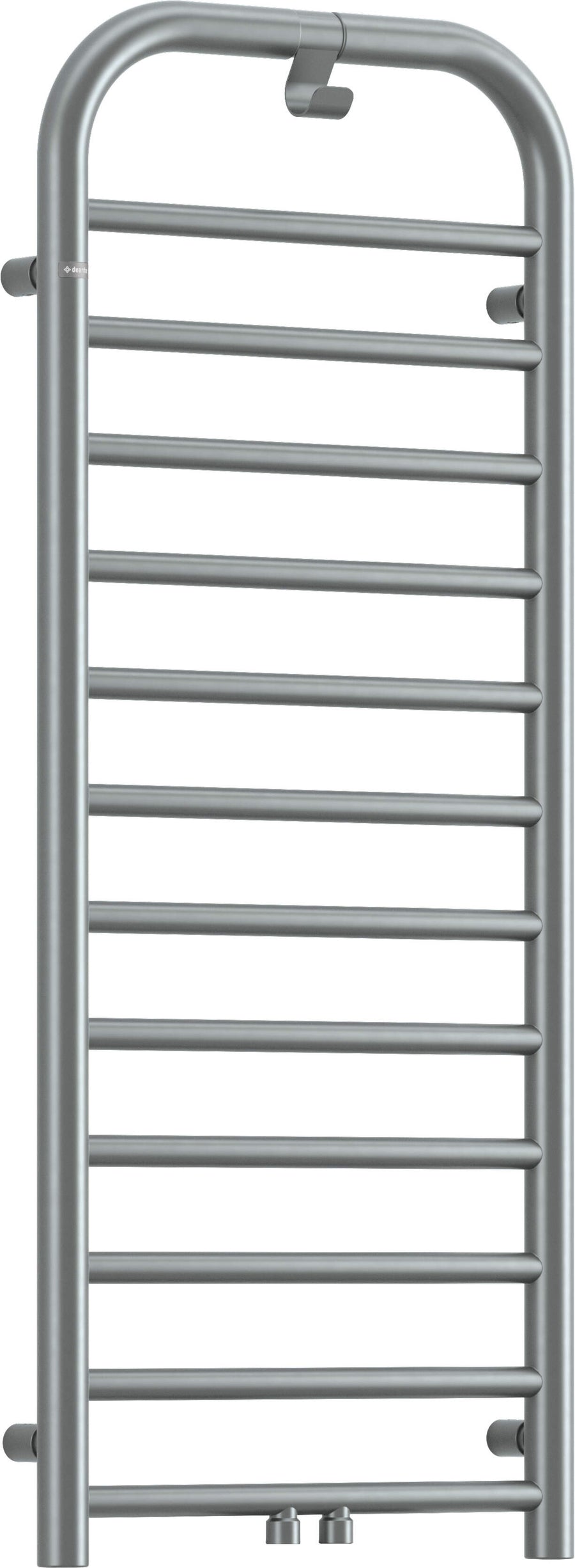 Grzejnik łazienkowy - wysokość 121 cm Silia Stalowy Mat
