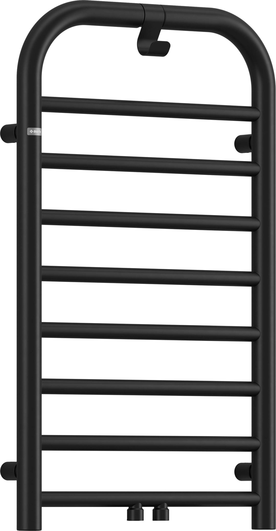 Grzejnik łazienkowy - wysokość 85 cm Silia Czarny Mat