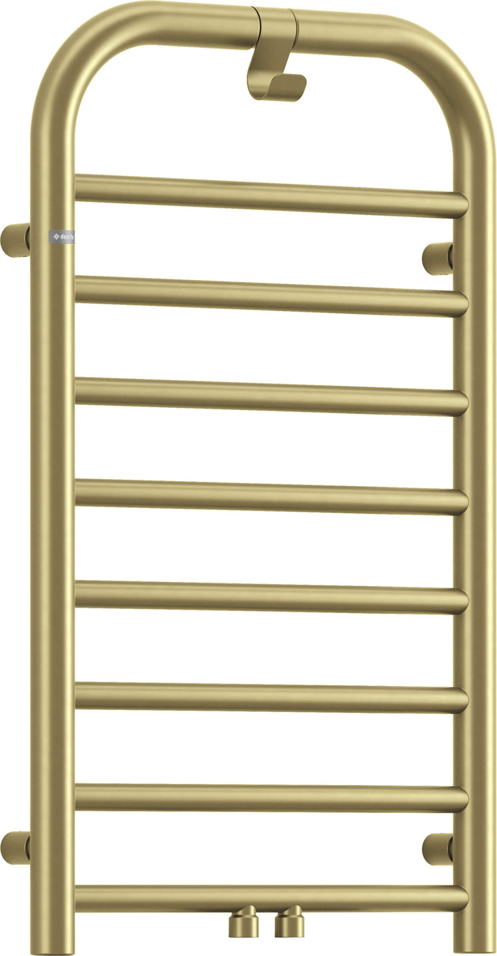 Grzejnik łazienkowy - wysokość 85 cm Silia Złoty Mat