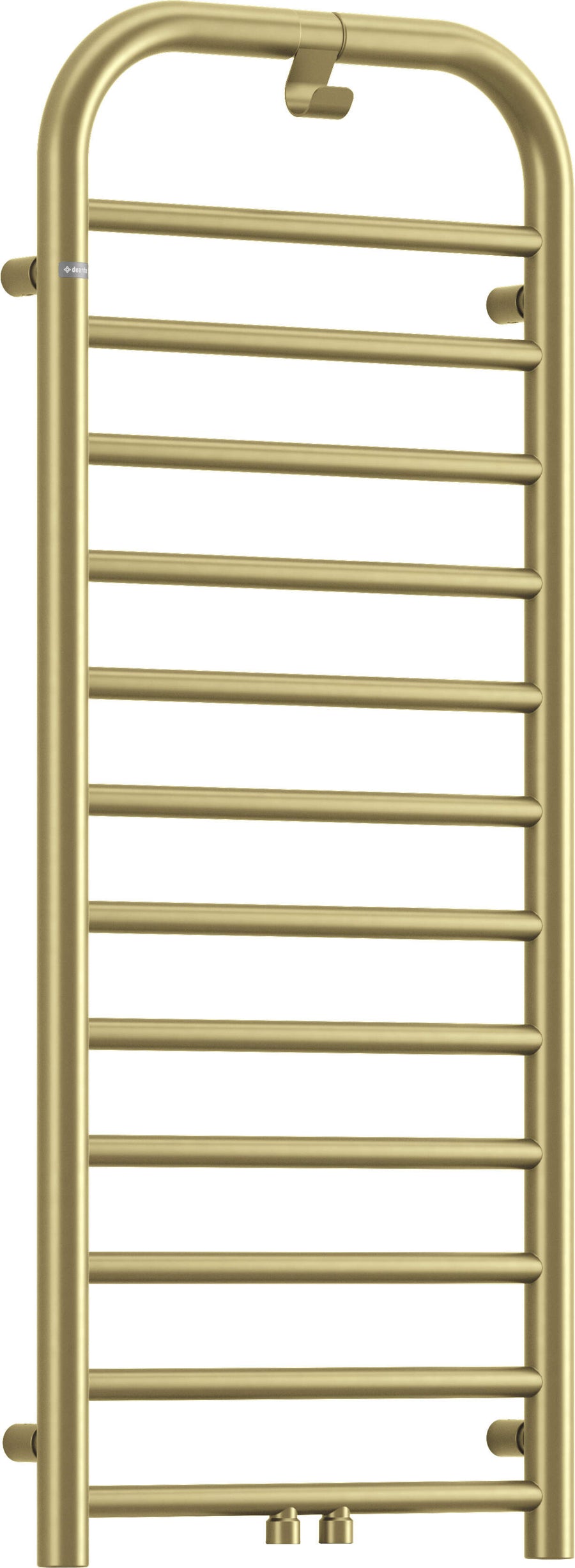 Grzejnik łazienkowy - wysokość 121 cm Silia Złoty Mat