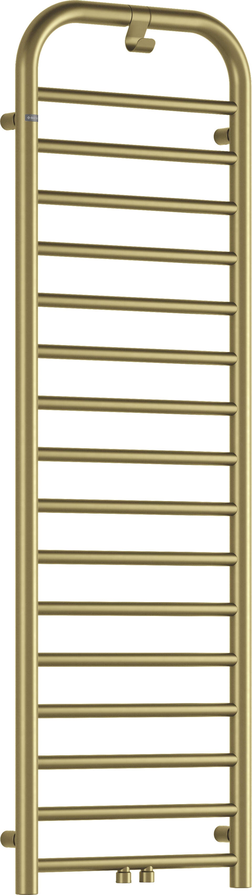 Grzejnik łazienkowy - wysokość 157 cm Silia Złoty Mat