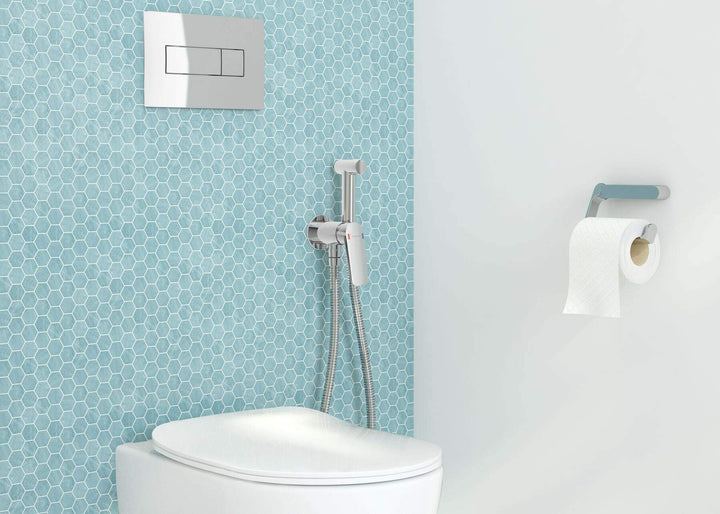 Zestaw WC podtynkowy 6 w 1 Peonia Chrom