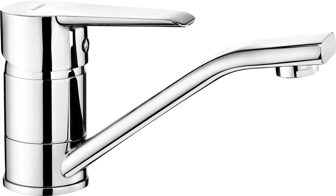 Bateria umywalkowa z obrotową wylewką - ECO-głowica Corio Chrom