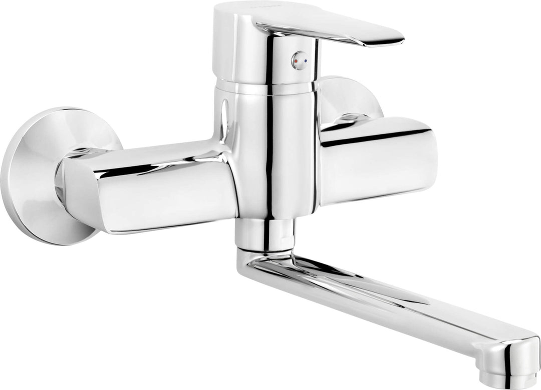 Bateria umywalkowa ścienna Corio Chrom