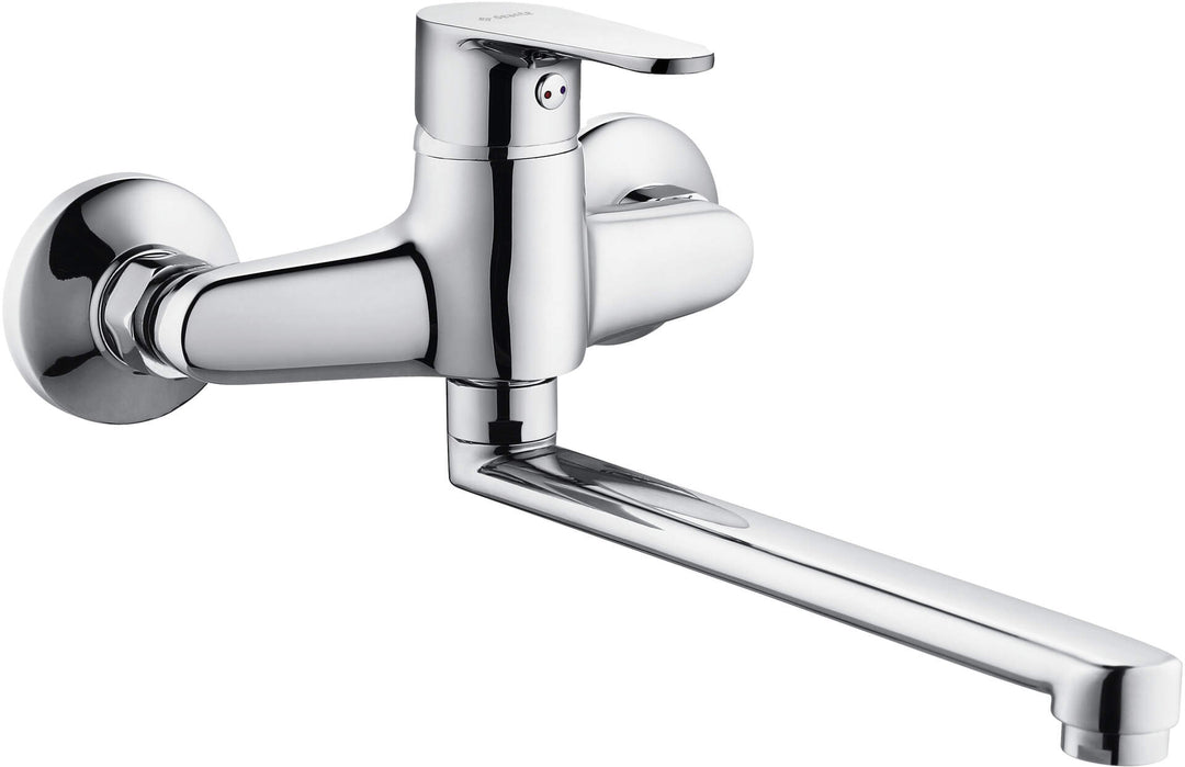 Bateria umywalkowa ścienna Chaber Chrom
