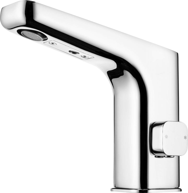 Bateria umywalkowa bezdotykowa z regulacją temperatury - 4xAA Hiacynt Chrom