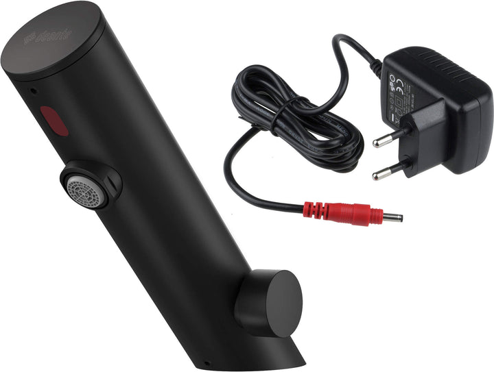 Bateria umywalkowa bezdotykowa z regulacją temperatury - 230/6V Sense Czarny Mat