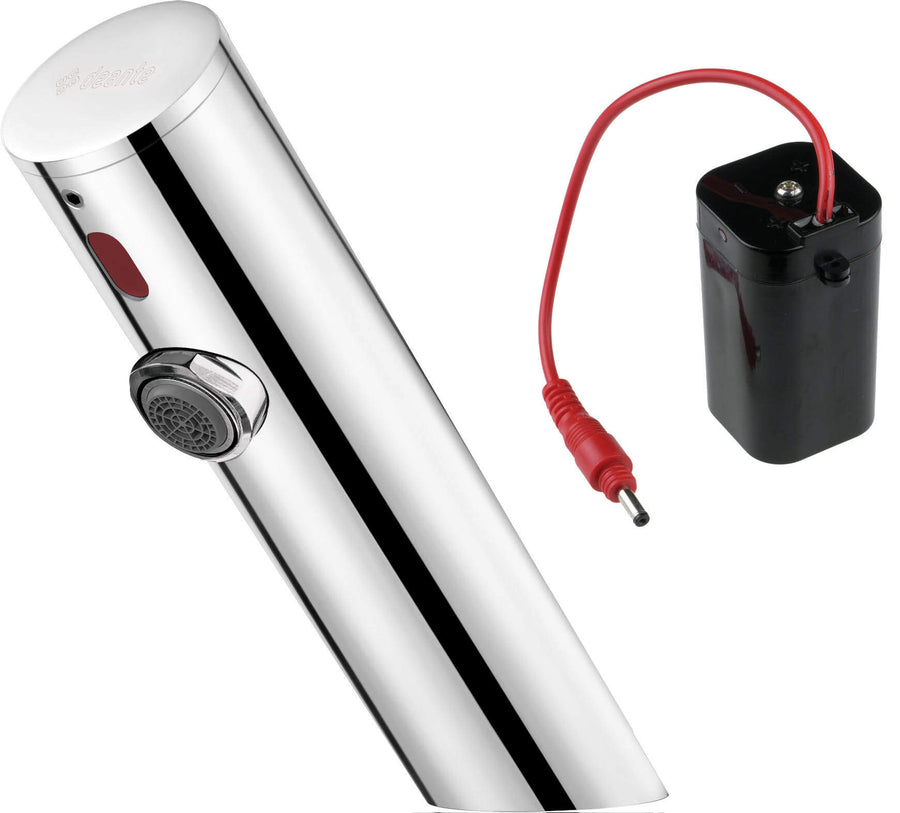 Bateria umywalkowa bezdotykowa bez regulacji temperatury - 4xAA Sense Stalowy