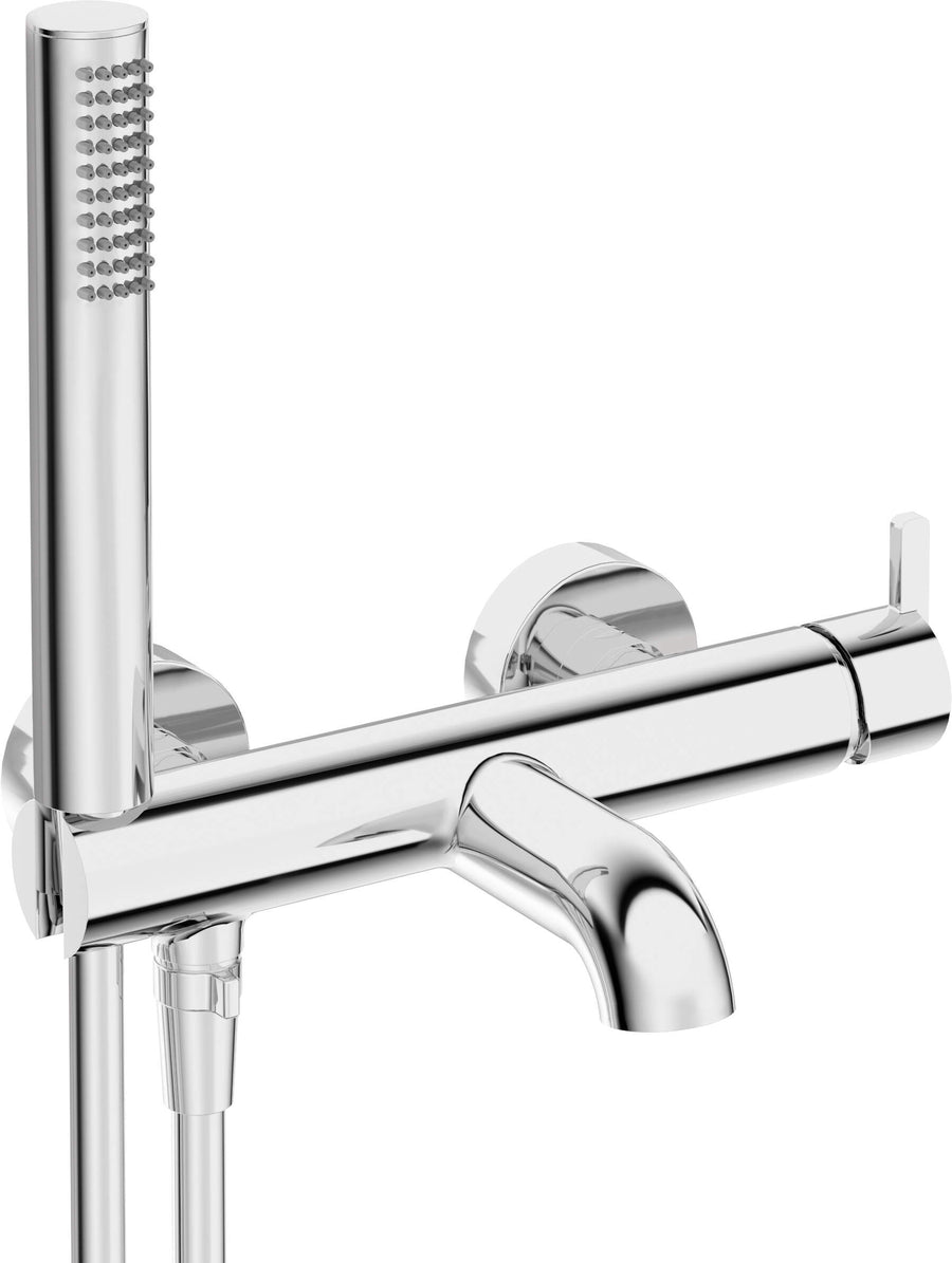Bateria wannowa z zestawem prysznicowym Silia Chrom