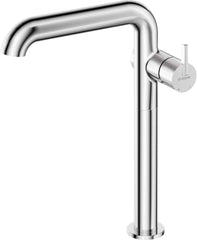 Bateria umywalkowa wysoka z prostokątną wylewką Silia Chrom
