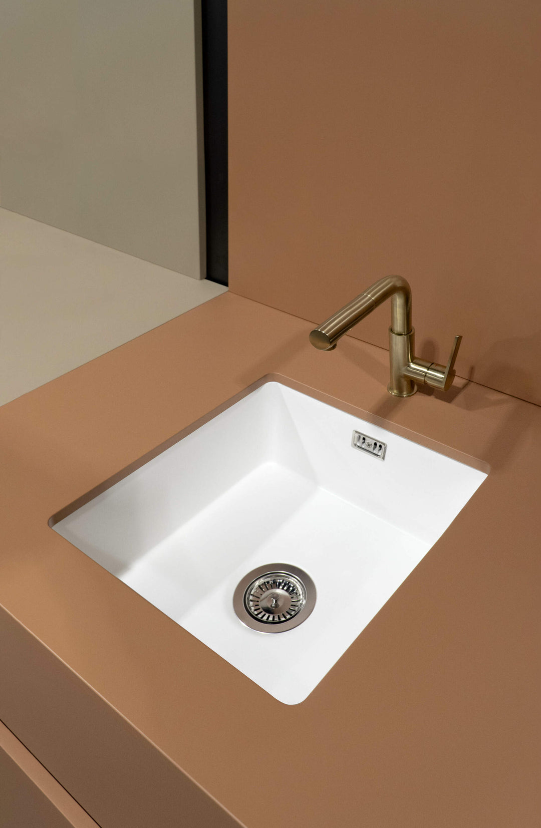 Zlewozmywak ceramiczny 1-komorowy Sabor Biały Mat