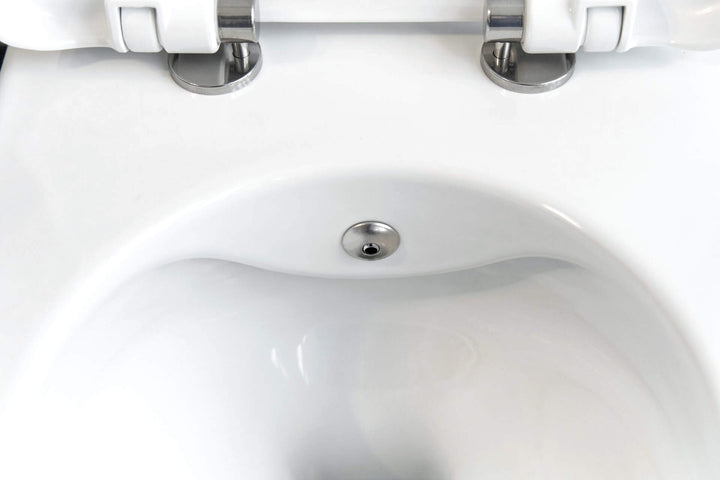 Miska WC z funkcją bidetu - z baterią mieszaczową Peonia Biały