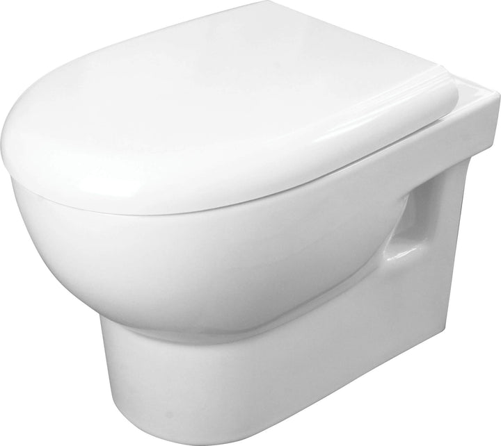 Miska WC z deską bezkołnierzowa Avis Biały