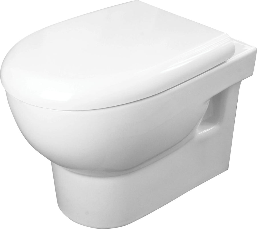 Miska WC z deską bezkołnierzowa Avis Biały