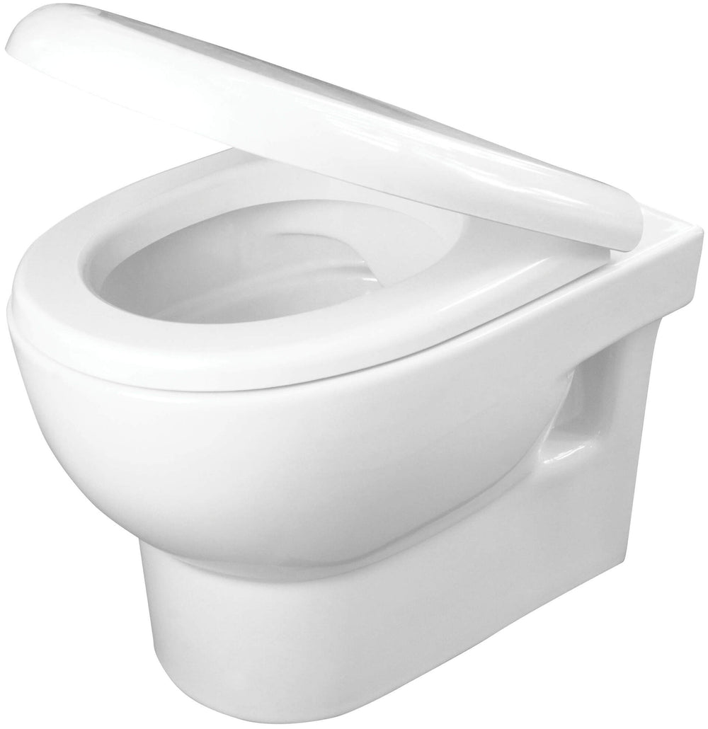 Miska WC z deską bezkołnierzowa Avis Biały