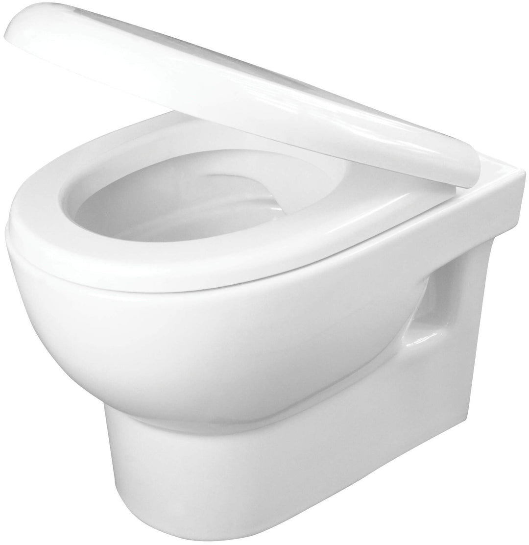 Miska WC z deską bezkołnierzowa Avis Biały