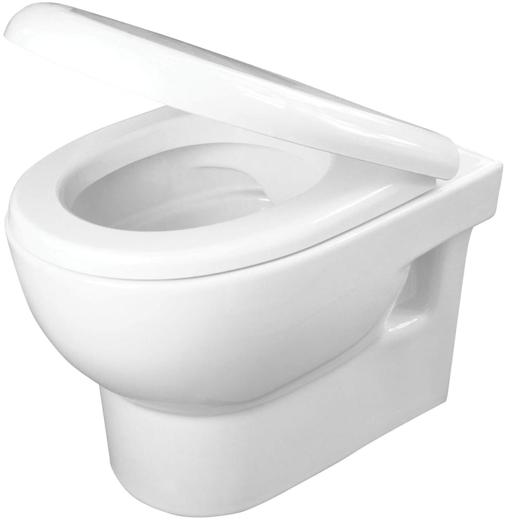 Miska WC z deską bezkołnierzowa Avis Biały
