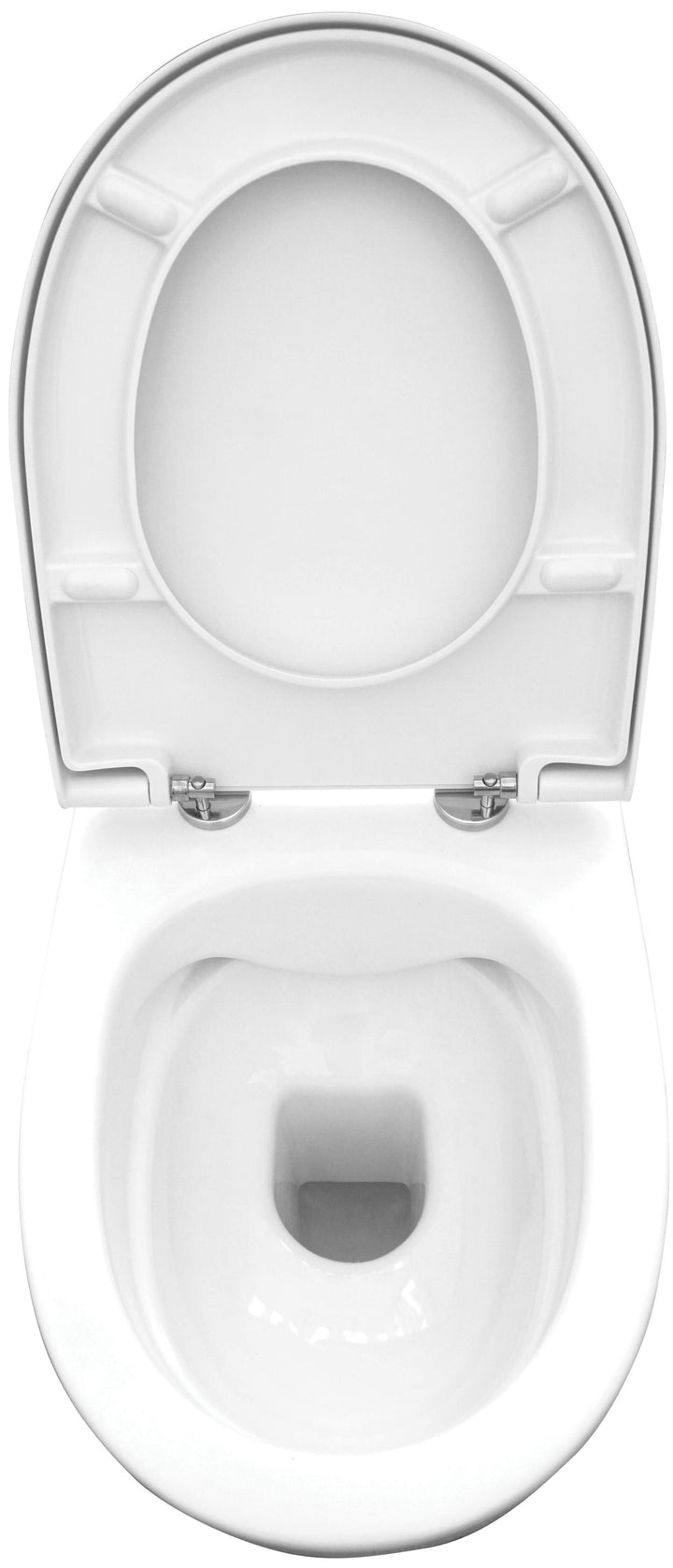 Miska WC z deską bezkołnierzowa Avis Biały