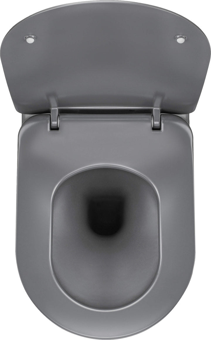 Miska WC wisząca bezkołnierzowa Peonia Antracyt