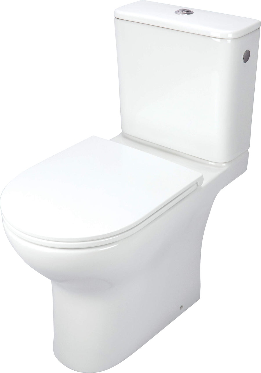 Miska WC kompakt bezkołnierzowa Jasmin Biały