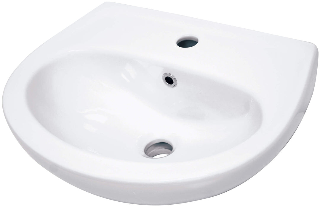 Umywalka ceramiczna ścienna z miejscem na baterię Jasmin Biały