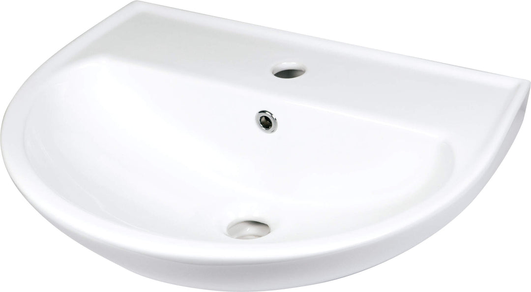 Umywalka ceramiczna ścienna z miejscem na baterię Jasmin Biały