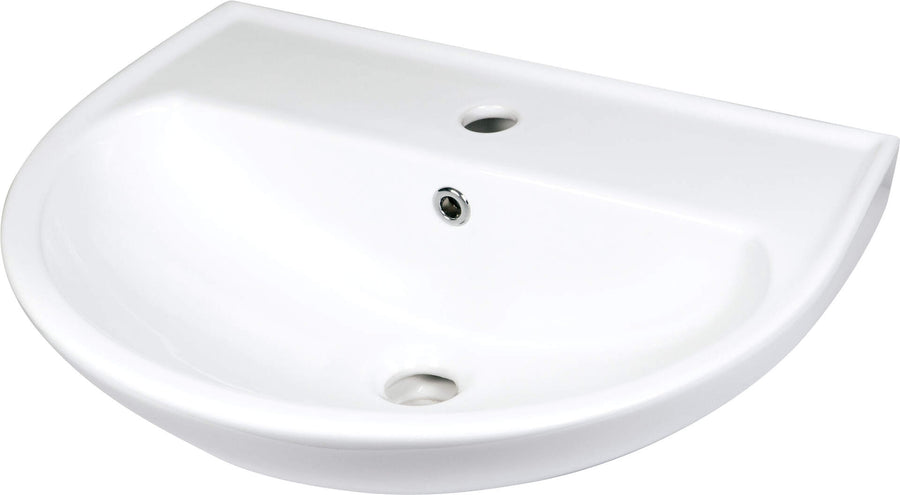 Umywalka ceramiczna ścienna z miejscem na baterię Jasmin Biały