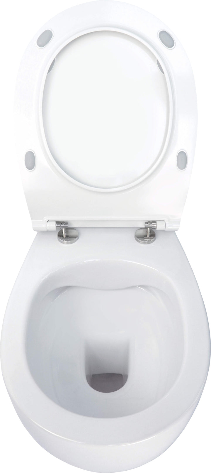 Miska WC z deską bezkołnierzowa Silia Biały
