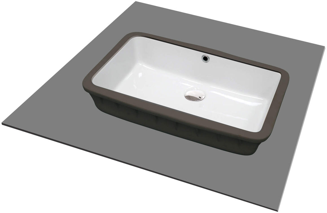 Umywalka ceramiczna podblatowa Temisto Biały