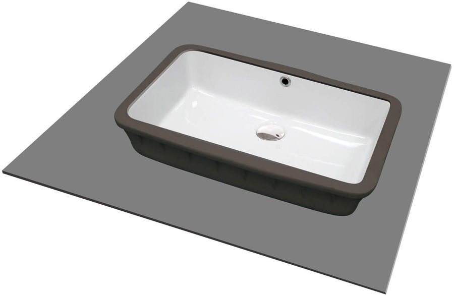 Umywalka ceramiczna podblatowa Temisto Biały