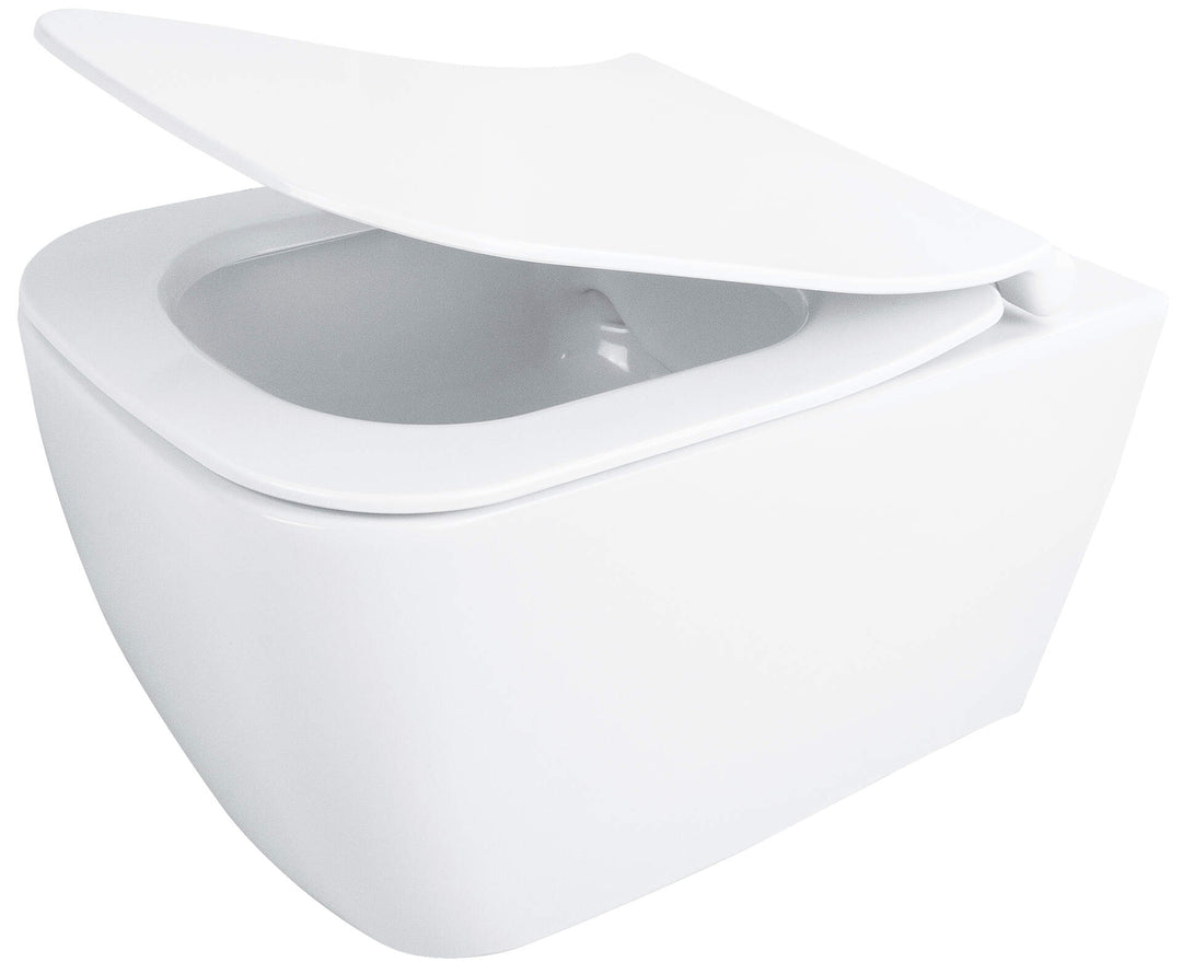 Miska WC z deską bezkołnierzowa Hiacynt New Biały