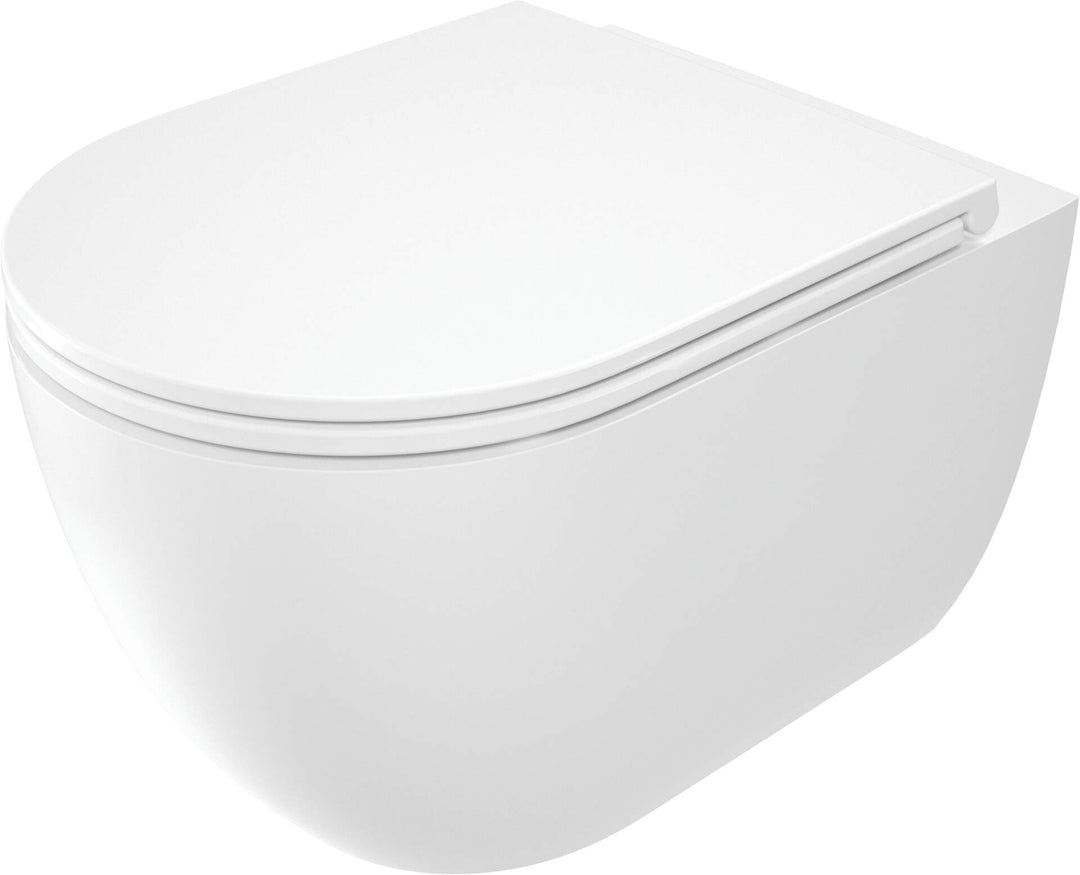 Miska WC z deską bezkołnierzowa Round Biały