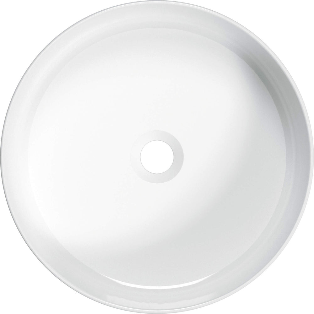 Umywalka ceramiczna nablatowa Round Biały