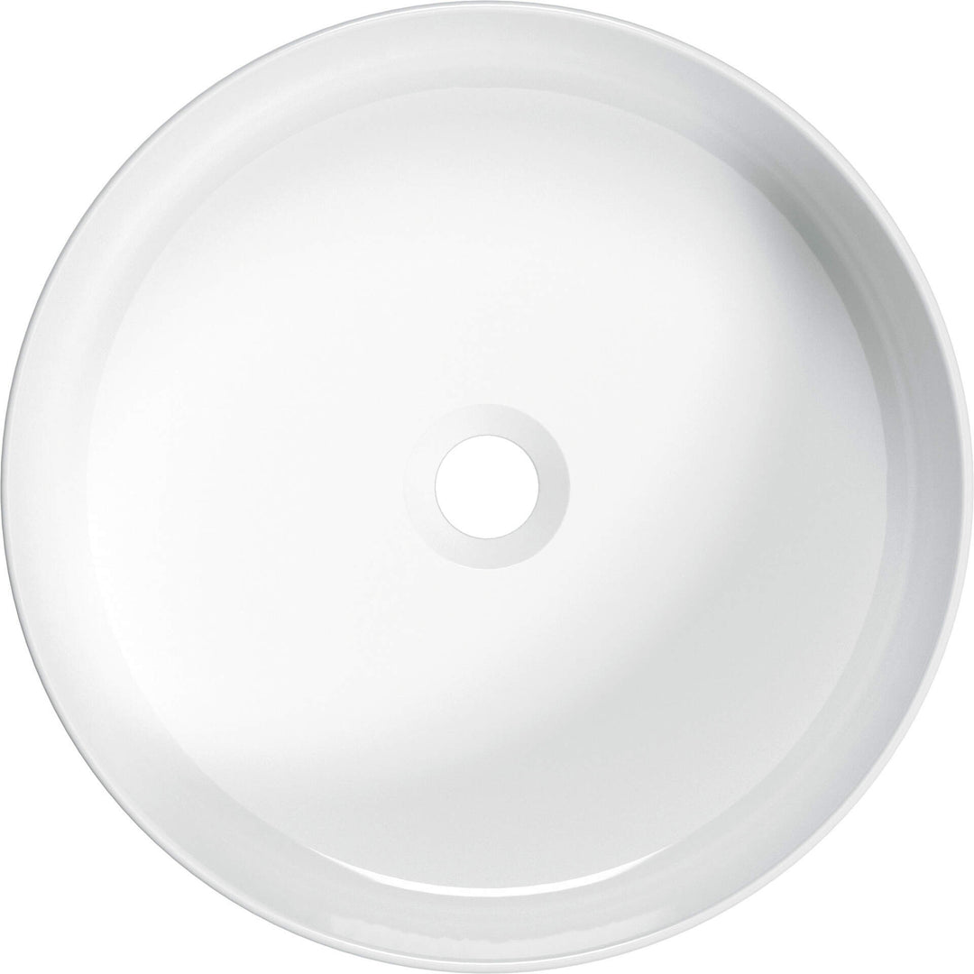 Umywalka ceramiczna nablatowa Round Biały