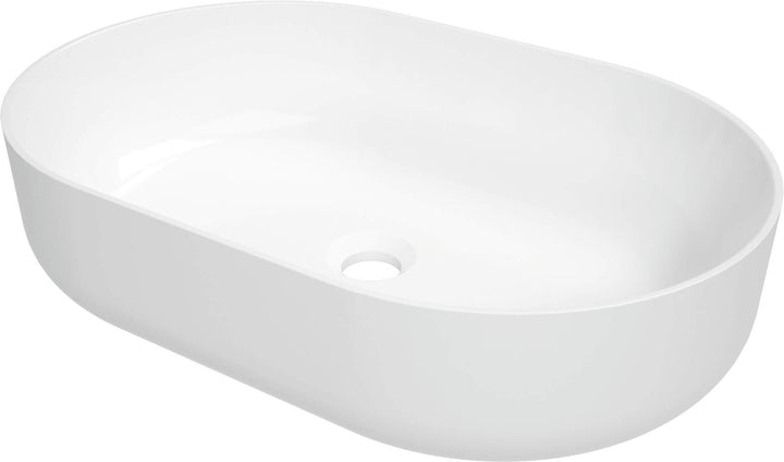 Umywalka ceramiczna nablatowa Round Biały