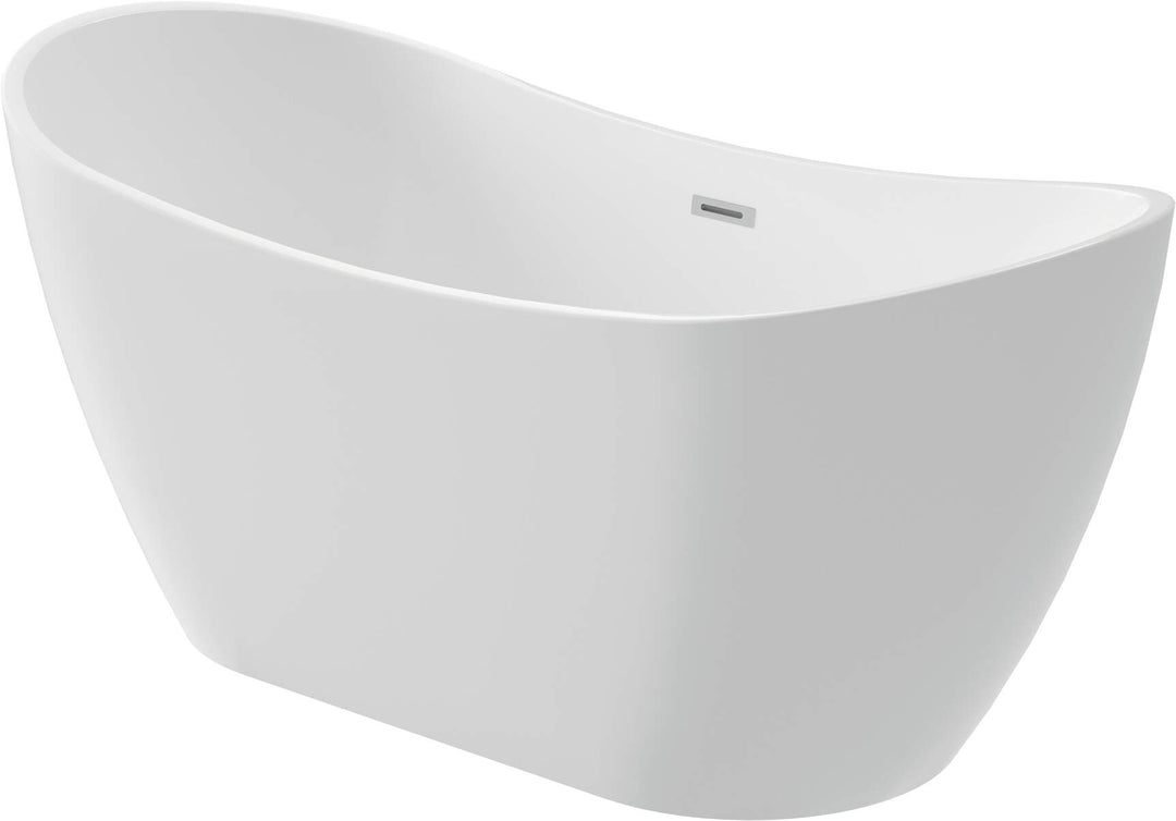 Wanna akrylowa wolnostojąca owalna - 150 cm Arnika Biały