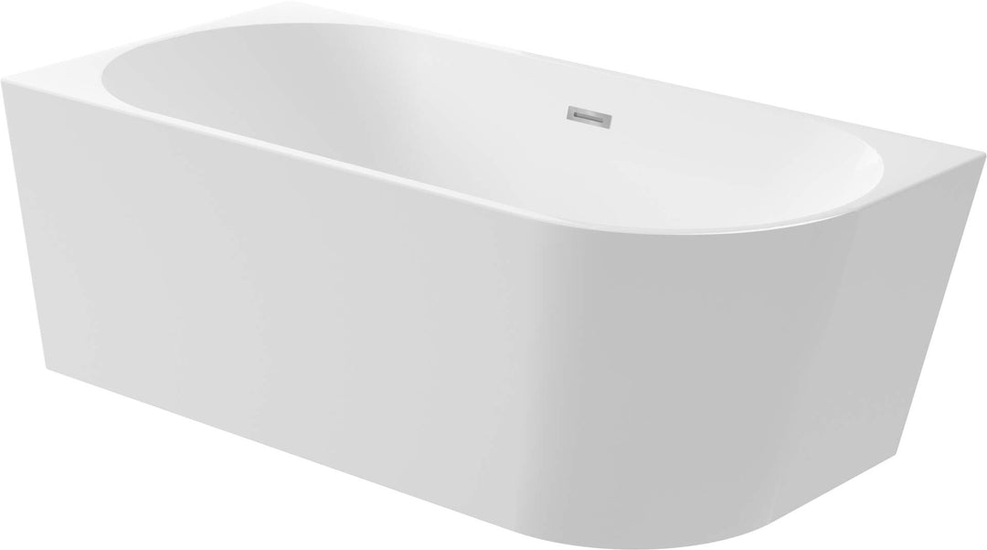 Wanna akrylowa narożna/wolnostojąca lewa - 150 cm Silia Biały