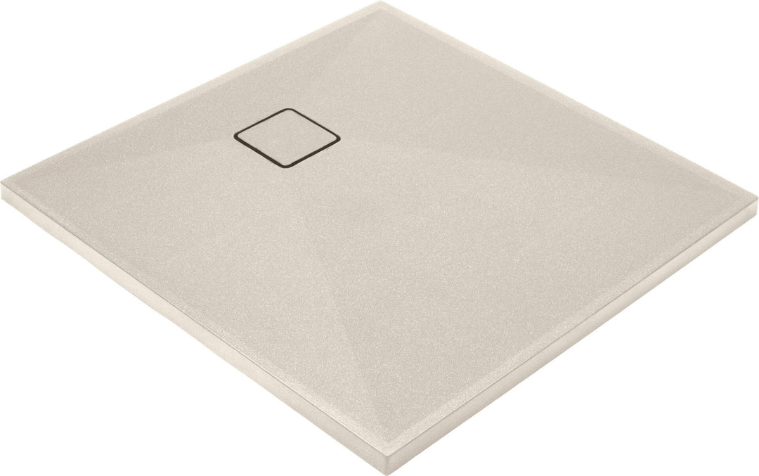 Brodzik granitowy kwadratowy 80x80 cm Correo Beżowy