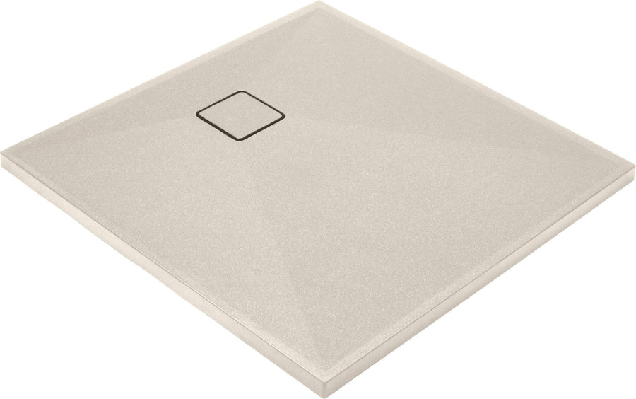 Brodzik granitowy kwadratowy 90x90 cm Correo Beżowy
