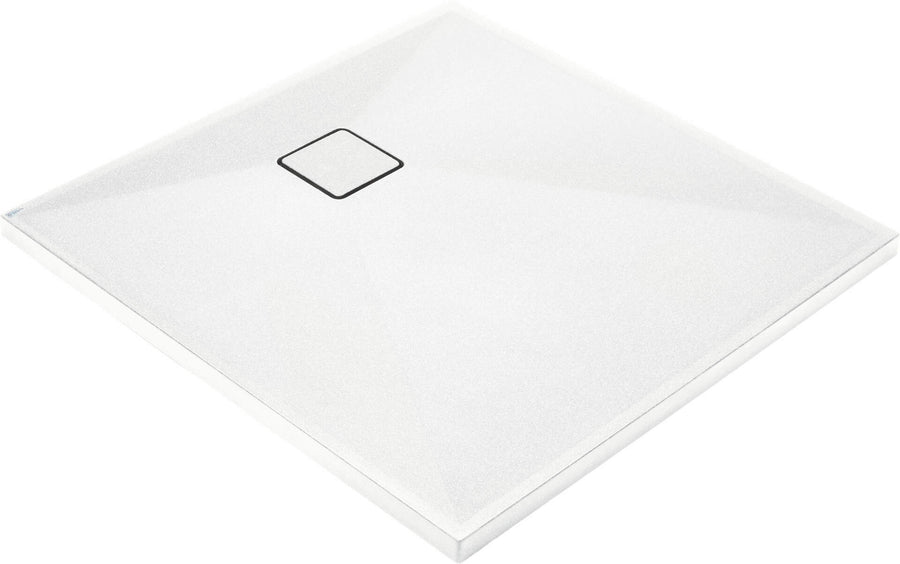 Brodzik granitowy kwadratowy 90x90 cm Correo Biały Mat